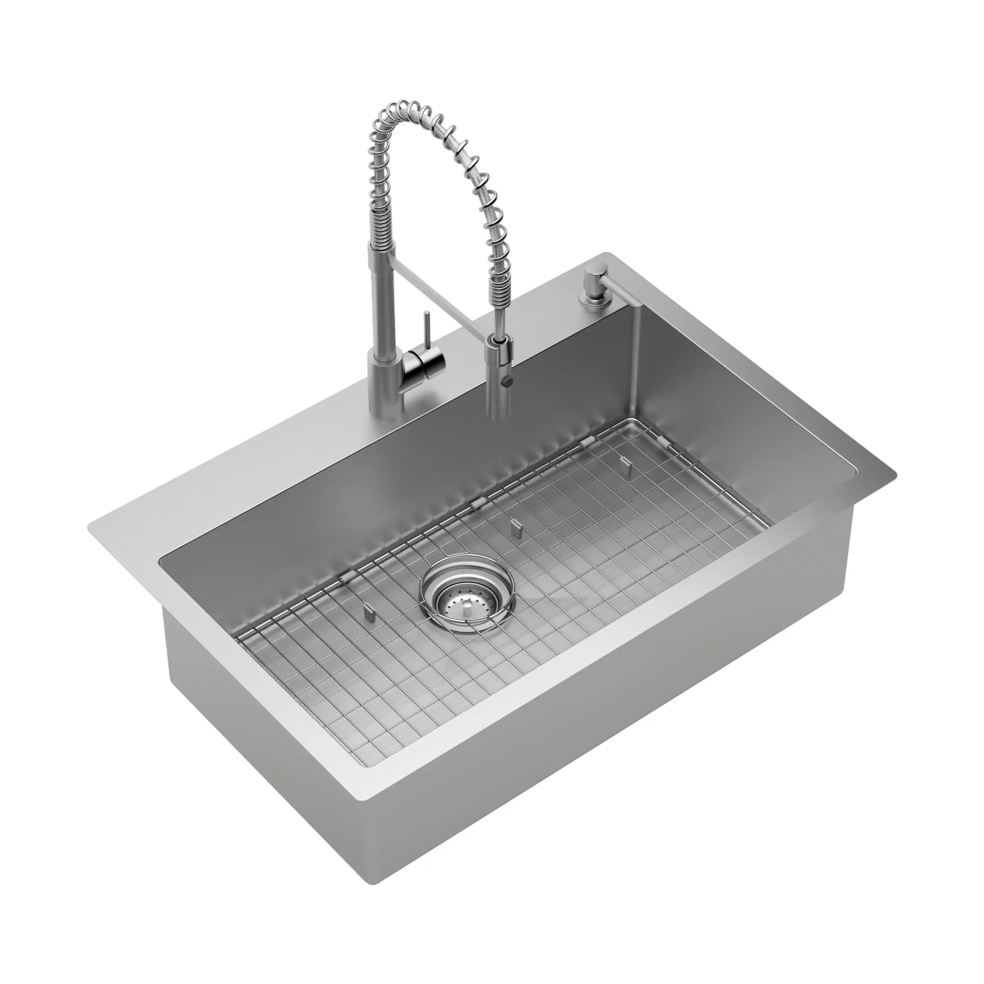Culver®33 x 22-Inch Stainless Steel Kitchen Sink with Semi-Pro Faucet // STAINLESS STEEL // 171109_P-18SB9332282C075_1_0_CDNwebp.webp