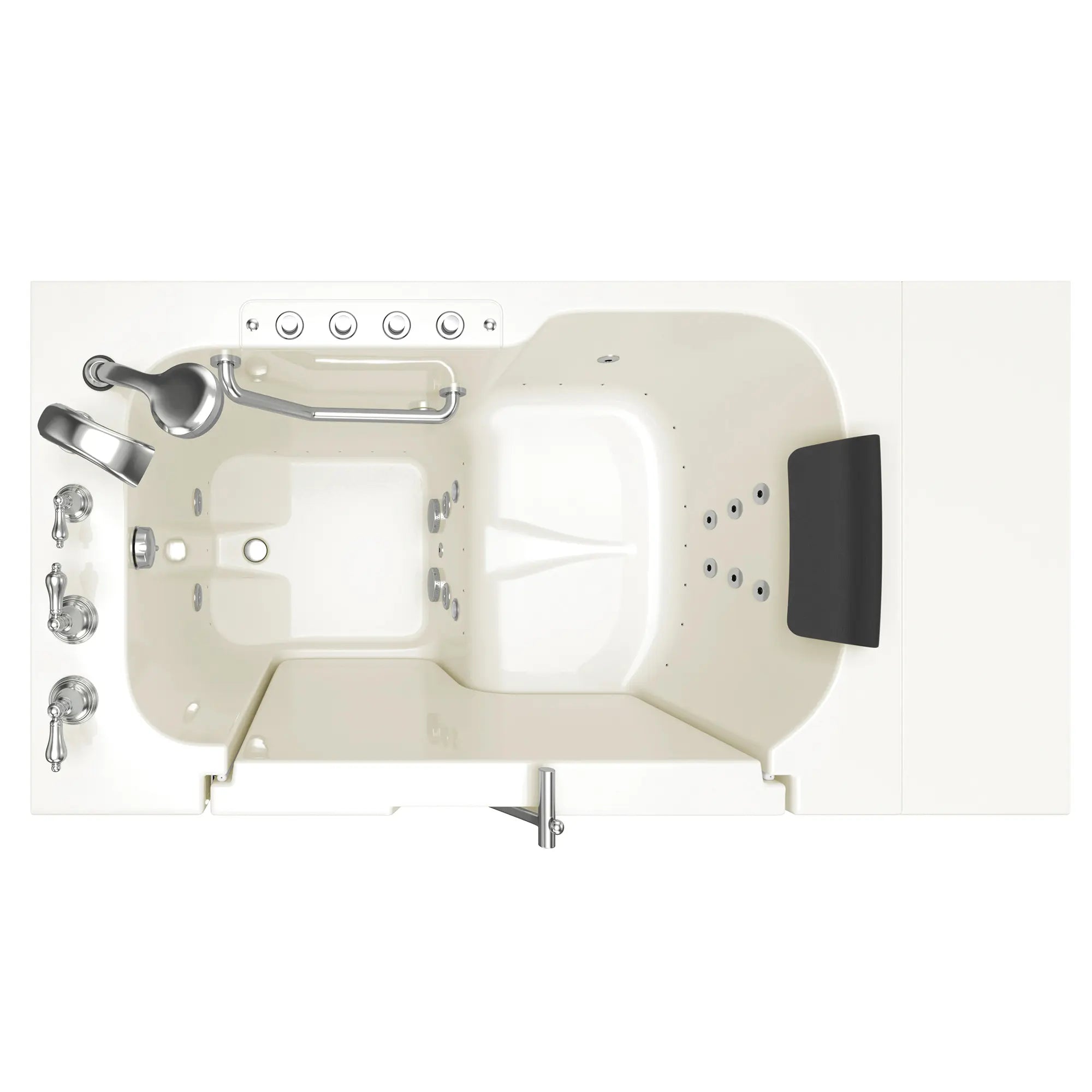 Gelcoat Premium Series 32 x 52 -Inch Walk-in Tub With Combination Air Spa and Whirlpool Systems - Left-Hand Drain With Faucet // LINEN // 171117_Top_3252OD_109_CLL_SSOD5232LD-BC_0_CDNwebp.webp