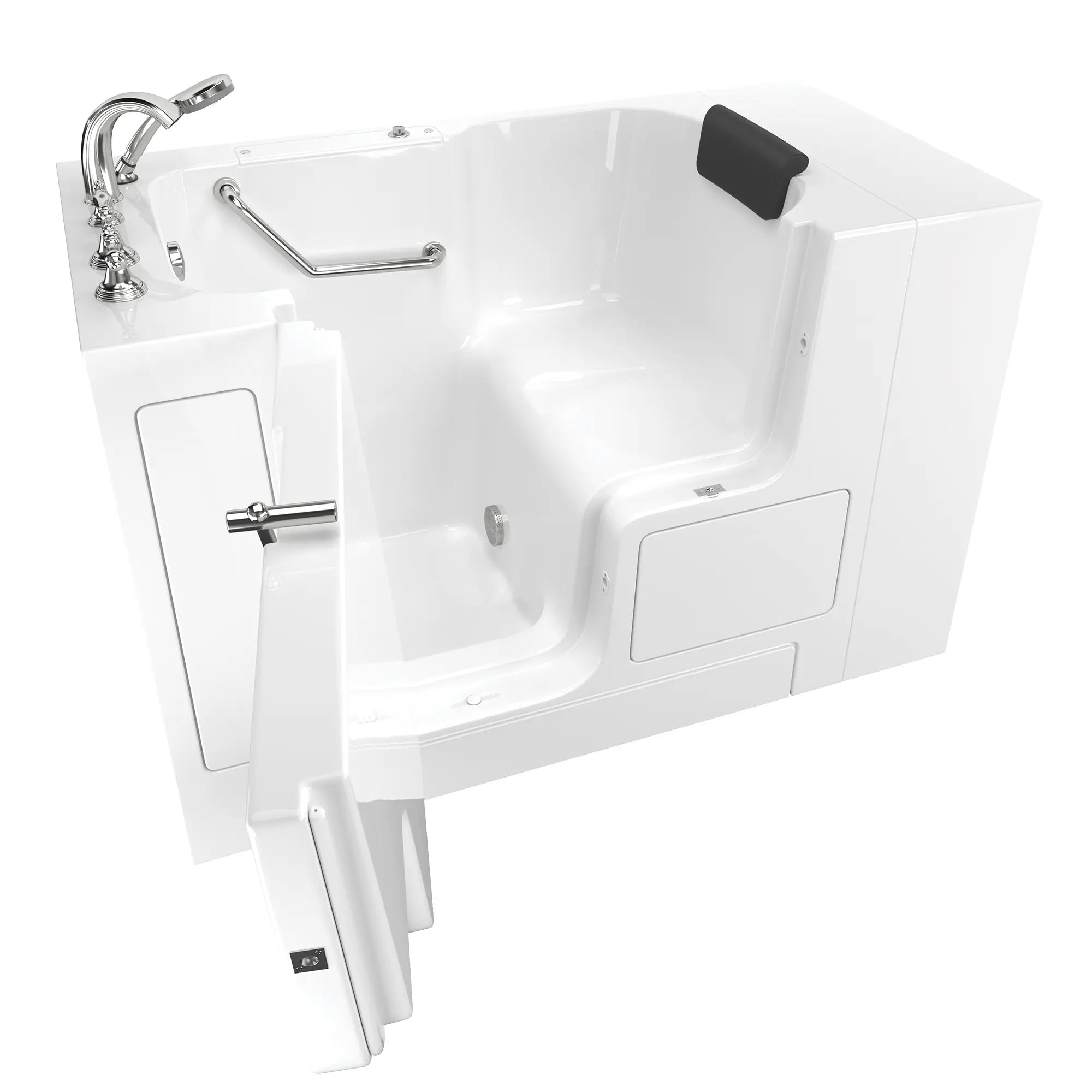 Gelcoat Premium Series 32 x 52 -Inch Walk-in Tub With Soaker System - Left-Hand Drain With Faucet // WHITE // 171120_3252OD109SLW_SSOD5232LS-WH_KO_0_CDNwebp.webp