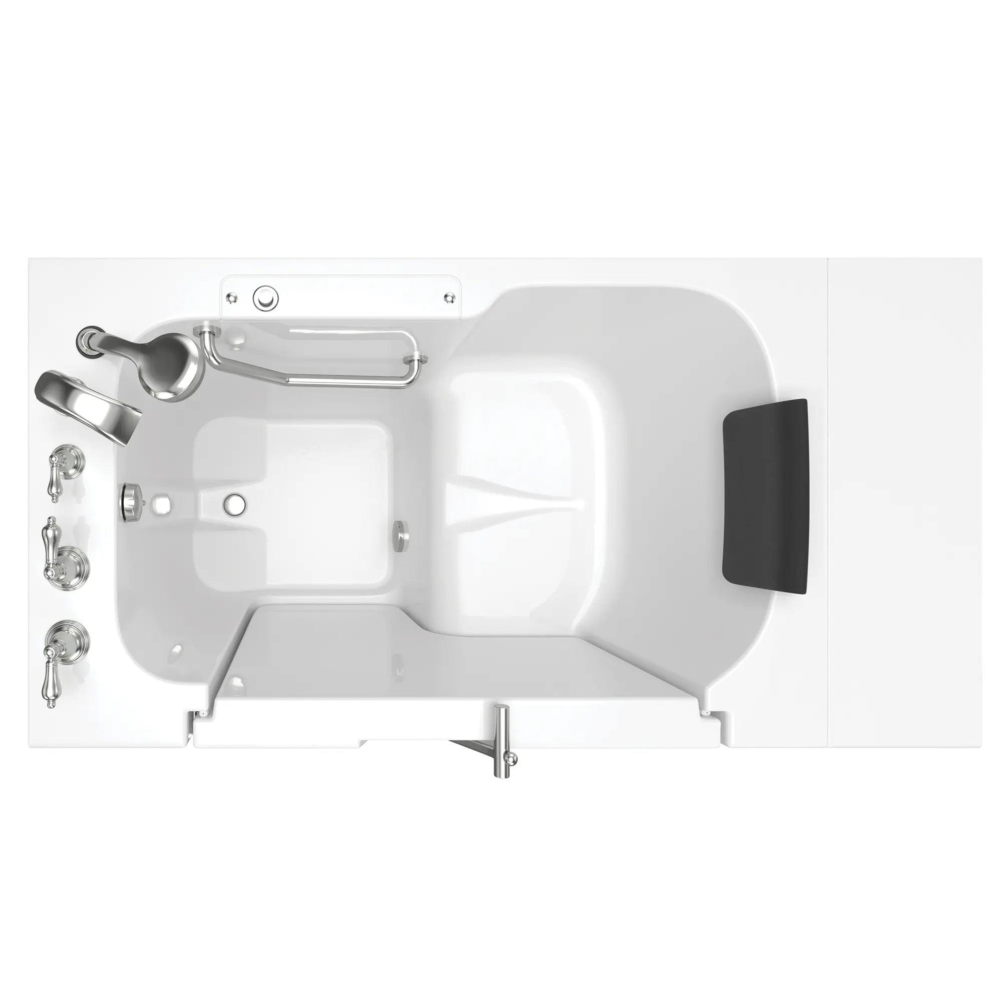 Gelcoat Premium Series 32 x 52 -Inch Walk-in Tub With Soaker System - Left-Hand Drain With Faucet // WHITE // 171122_Top_3252OD_109_SLW_SSOD5232LS-WH_0_CDNwebp.webp