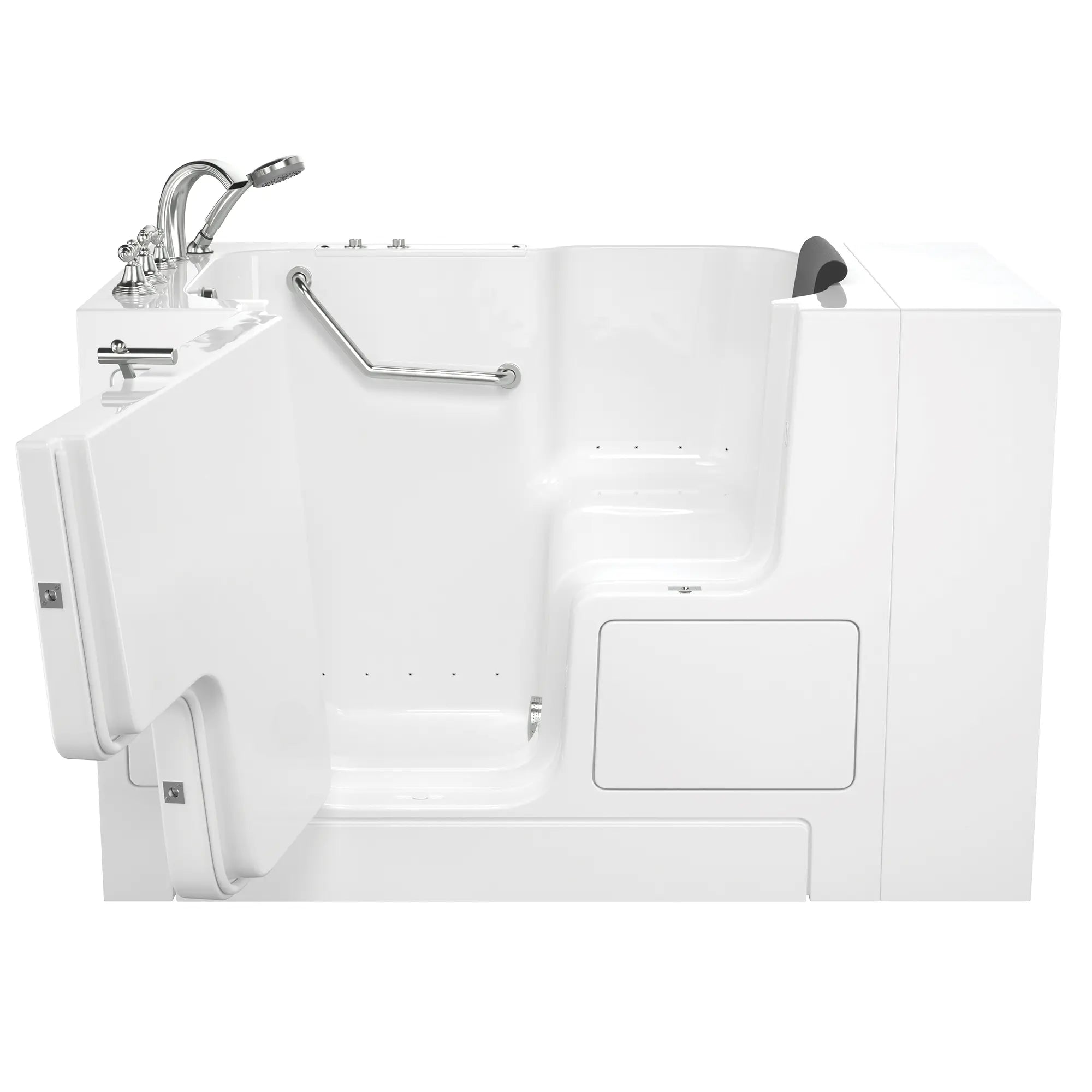 Gelcoat Premium Series 32 x 52 -Inch Walk-in Tub With Air Spa System - Left-Hand Drain With Faucet // WHITE // 171128_Front_3252OD_109_ALW_SSOD5232LA-WH_KO_0_CDNwebp.webp