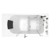 [3052OD.109.SRW-PC] Gelcoat Premium Series 30 x 52 -Inch Walk-in Tub With Soaker System - Right-Hand Drain With Faucet - Linen