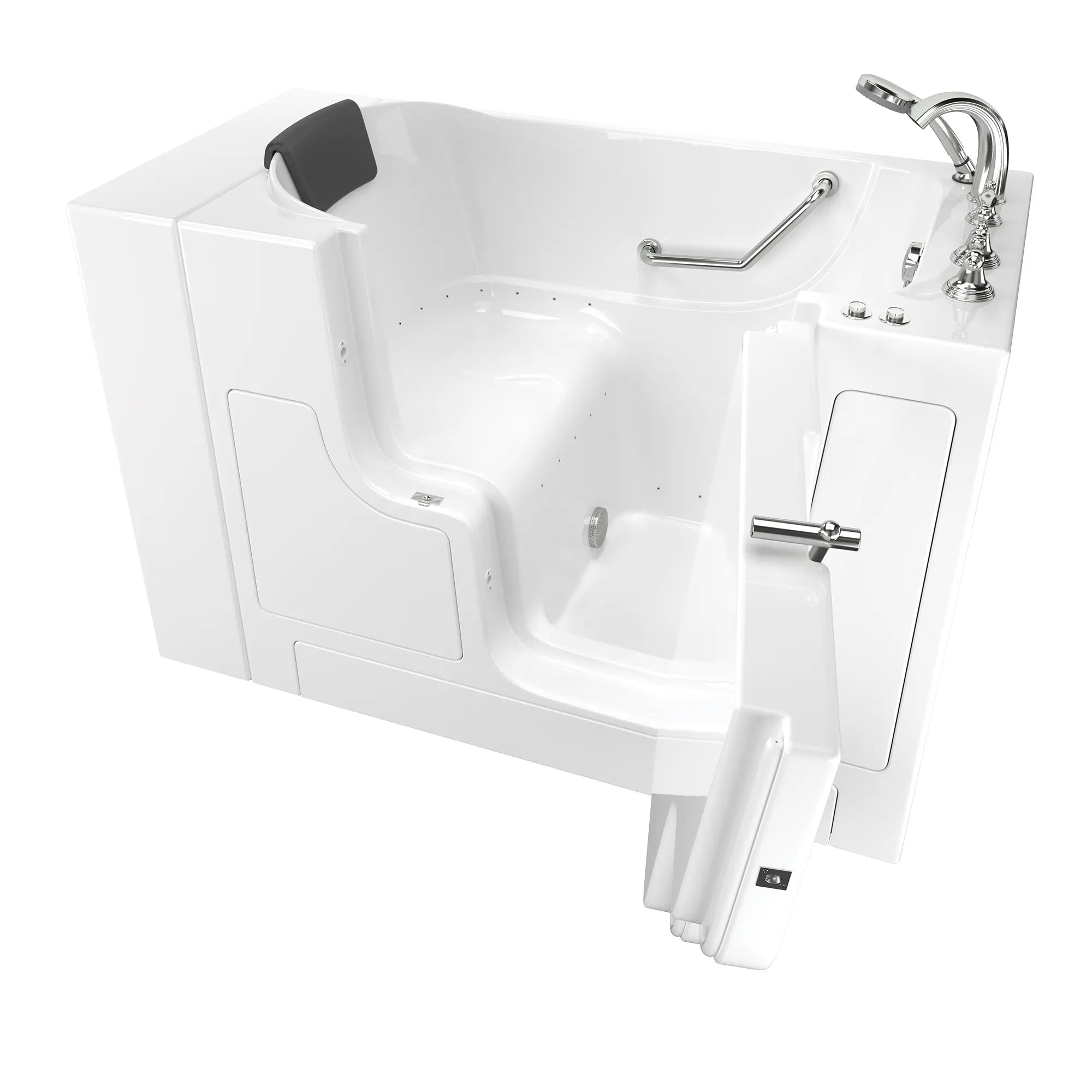 Gelcoat Premium Series 30 x 52 -Inch Walk-in Tub With Air Spa System - Right-Hand Drain With Faucet // WHITE // 171168_3052OD109ARW_SSOD5230RA-WH_KO_0_CDNwebp.webp