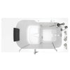 [3252OD.109.ARW-PC] Gelcoat Premium Series 32 x 52 -Inch Walk-in Tub With Air Spa System - Right-Hand Drain With Faucet - Linen