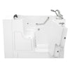 [3052OD.109.CRW-PC] Gelcoat Premium Series 30 x 52 -Inch Walk-in Tub With Combination Air Spa and Whirlpool Systems - Right-Hand Drain With Faucet - Linen
