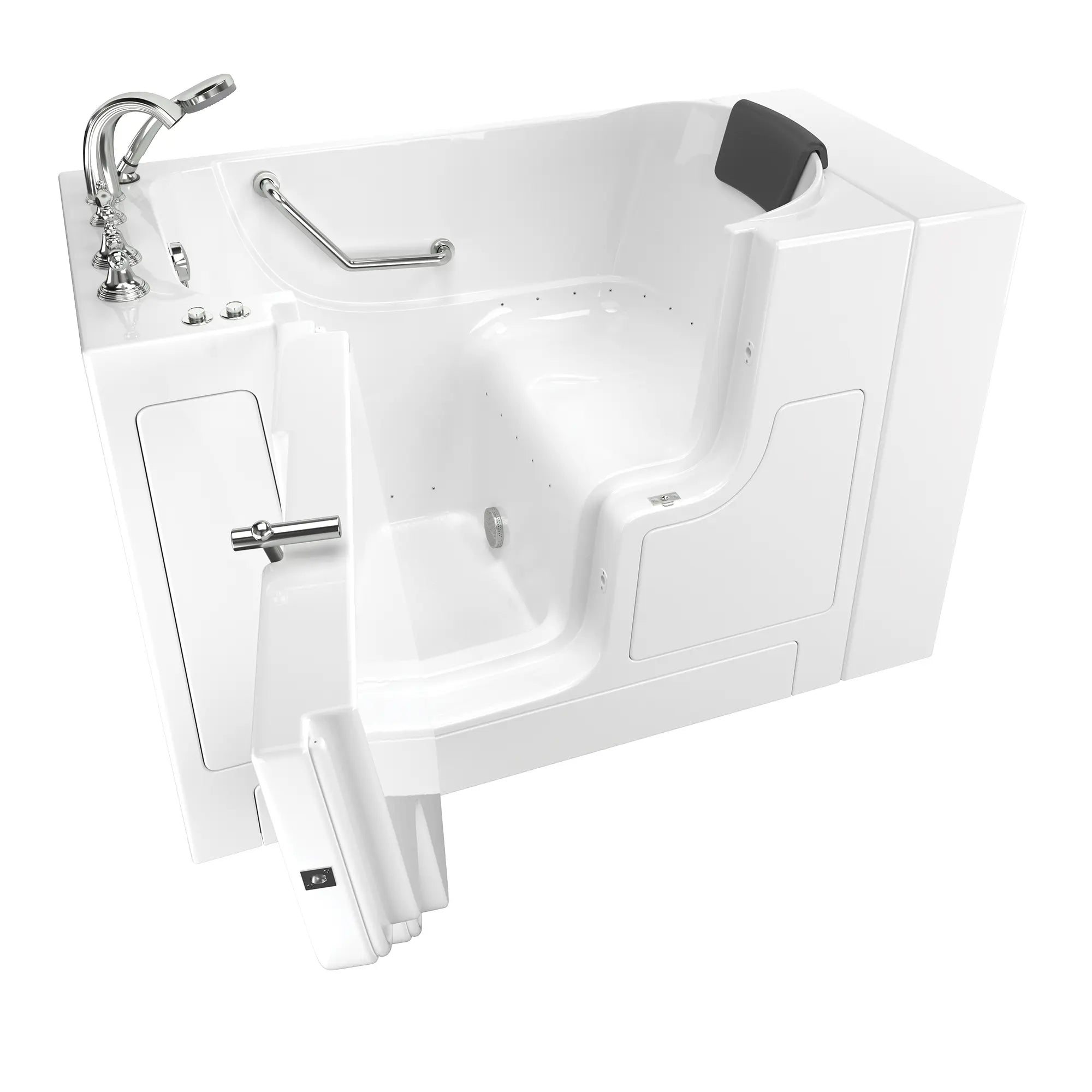 Gelcoat Premium Series 30 x 52 -Inch Walk-in Tub With Air Spa System - Left-Hand Drain With Faucet // WHITE // 171200_3052OD109ALW_SSOD5230LA-WH_KO_0_CDNwebp.webp