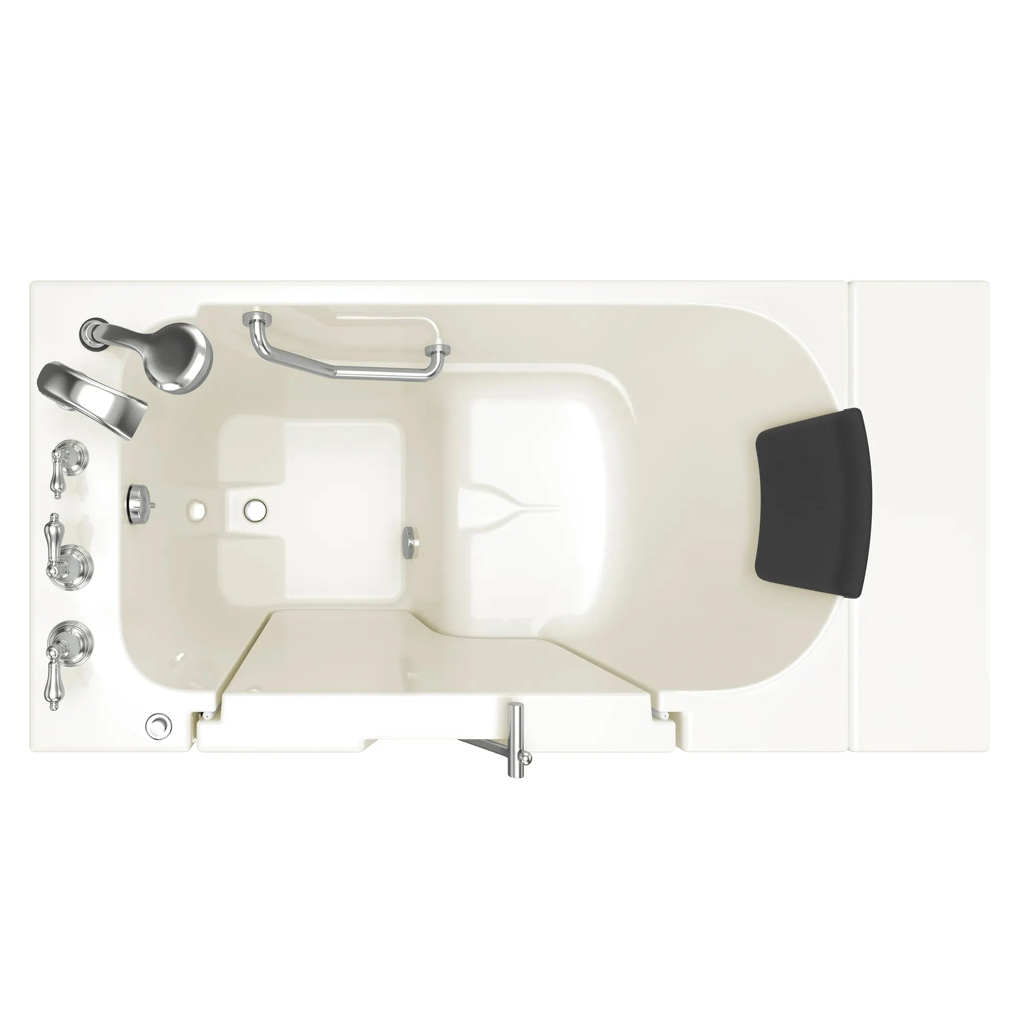 Gelcoat Premium Series 30 x 52 -Inch Walk-in Tub With Soaker System - Left-Hand Drain With Faucet // LINEN // 171202_Top_3052OD_109_SLL_SSOD5230LS-BC_0_CDNwebp.webp