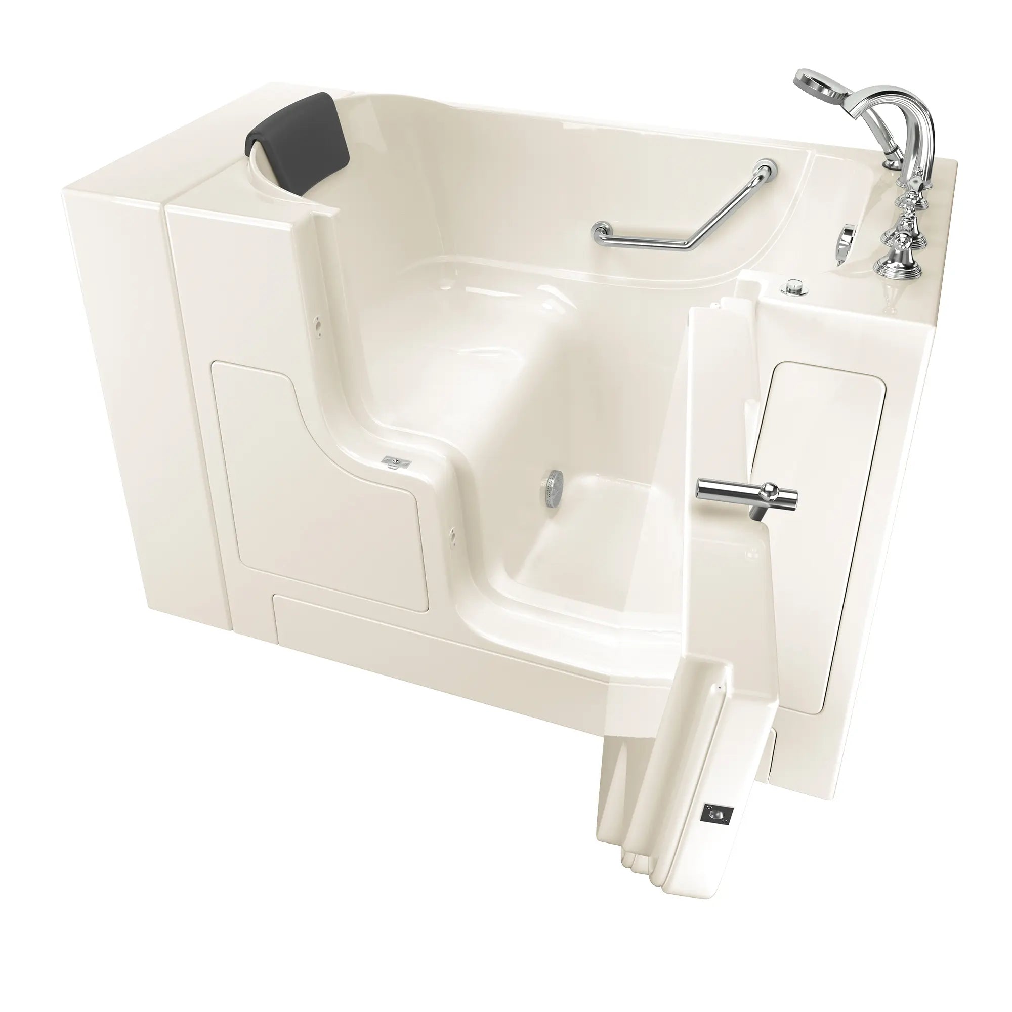 Gelcoat Premium Series 30 x 52 -Inch Walk-in Tub With Soaker System - Right-Hand Drain With Faucet // LINEN // 171205_3052OD109SRL_SSOD5230RS-BC_KO_0_CDNwebp.webp