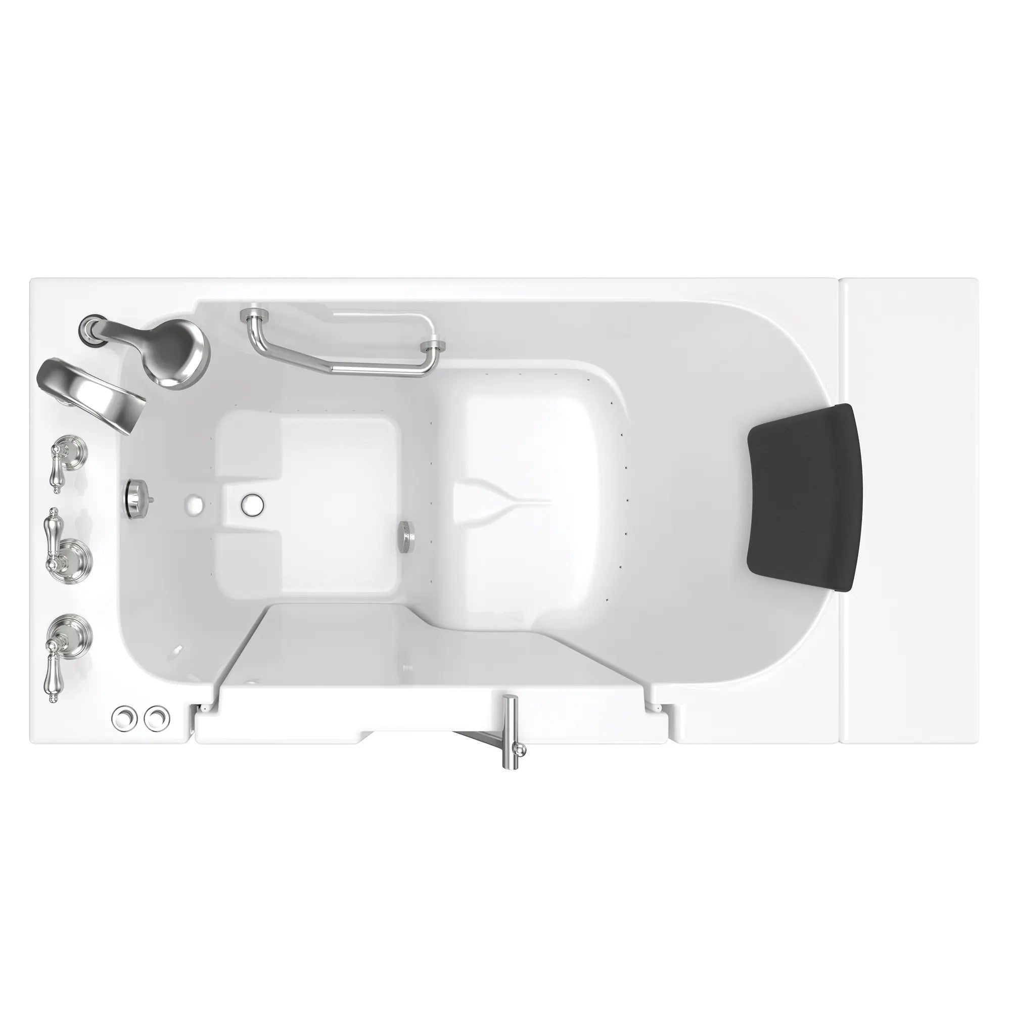 Gelcoat Premium Series 30 x 52 -Inch Walk-in Tub With Air Spa System - Left-Hand Drain With Faucet // WHITE // 171207_Top_3052OD_109_ALW_SSOD5230LA-WH_0_CDNwebp.webp