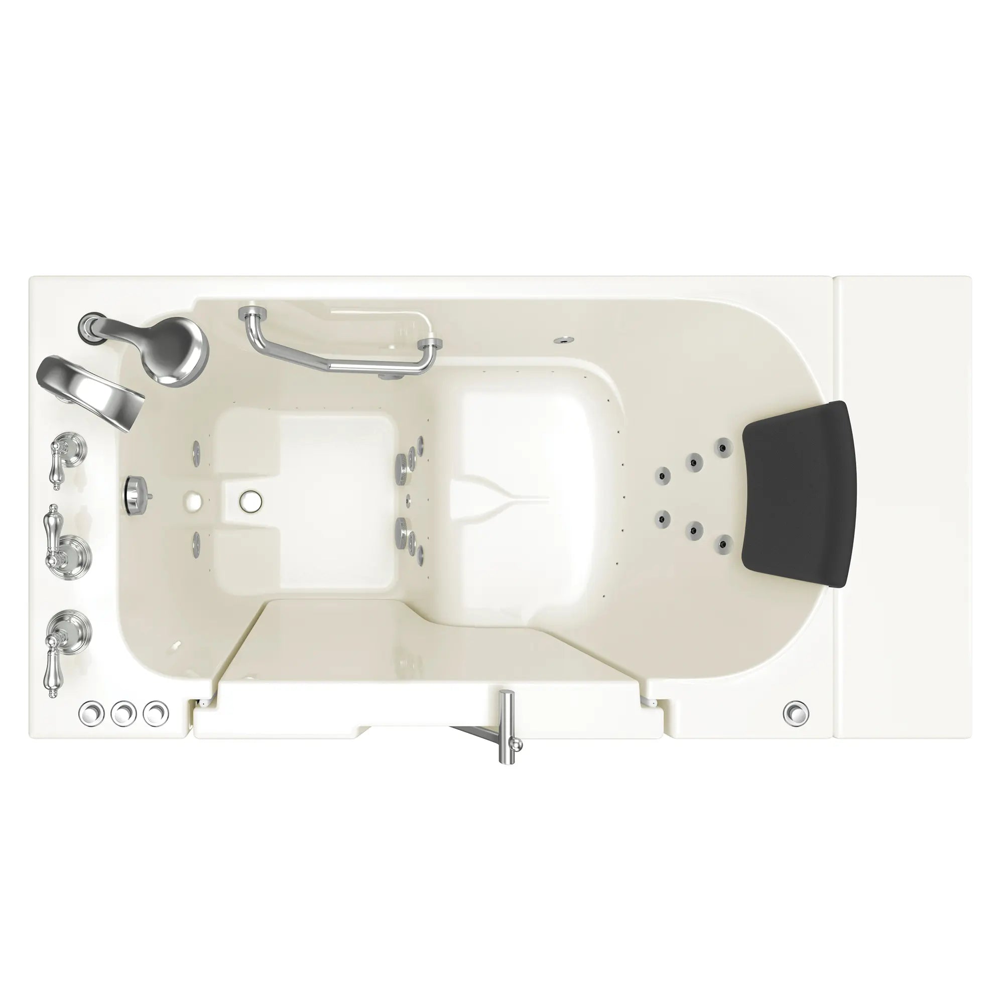 Gelcoat Premium Series 30 x 52 -Inch Walk-in Tub With Combination Air Spa and Whirlpool Systems - Left-Hand Drain With Faucet // LINEN // 171221_Top_3052OD_109_CLL_SSOD5230LD-BC_0_CDNwebp.webp