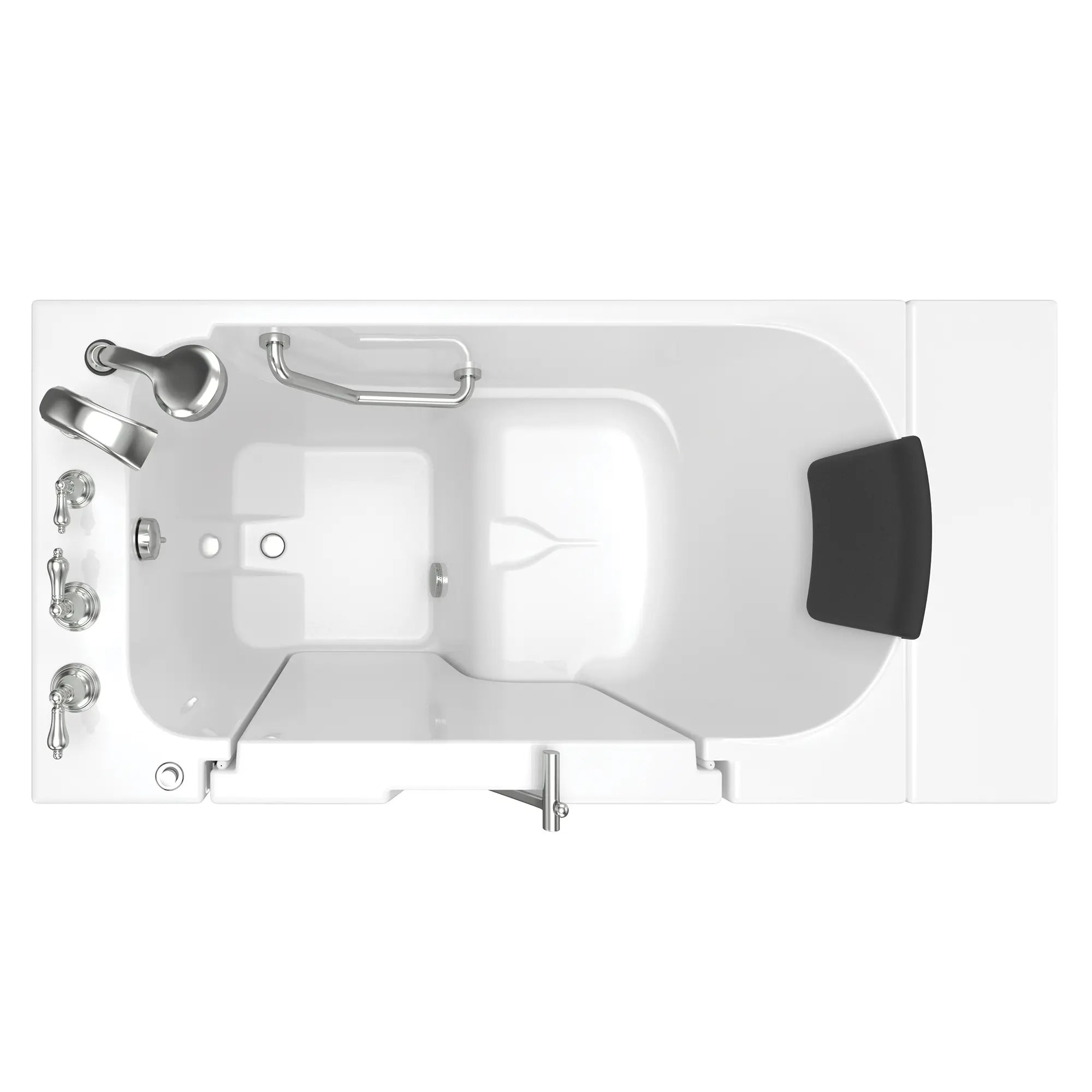 Gelcoat Premium Series 30 x 52 -Inch Walk-in Tub With Soaker System - Left-Hand Drain With Faucet // WHITE // 171228_Top_3052OD_109_SLW_SSOD5230LS-WH_0_CDNwebp.webp