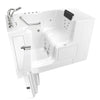 [3252OD.109.CLW-PC] Gelcoat Premium Series 32 x 52 -Inch Walk-in Tub With Combination Air Spa and Whirlpool Systems - Left-Hand Drain With Faucet - Linen