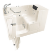[3252OD.109.WLL-PC] Gelcoat Premium Series 32 x 52 -Inch Walk-in Tub With Whirlpool System - Left-Hand Drain With Faucet - Linen