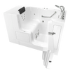 [3252OD.109.WRW-PC] Gelcoat Premium Series 32 x 52 -Inch Walk-in Tub With Whirlpool System - Right-Hand Drain With Faucet - Linen
