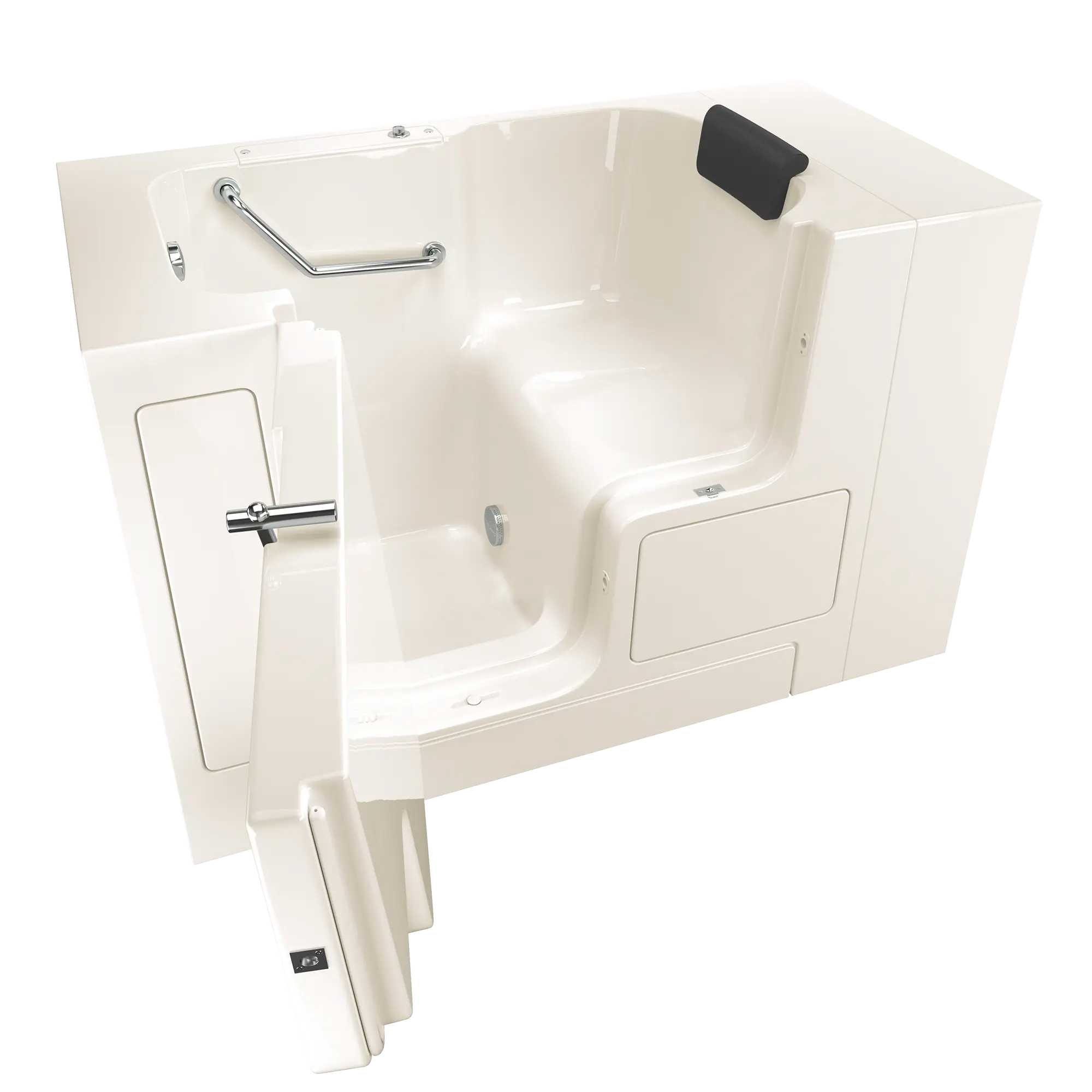 Gelcoat Premium Series 32 x 52 -Inch Walk-in Tub With Soaker System - Left-Hand Drain // LINEN // 171339_3252OD105SLL_KO_0_CDNwebp.webp