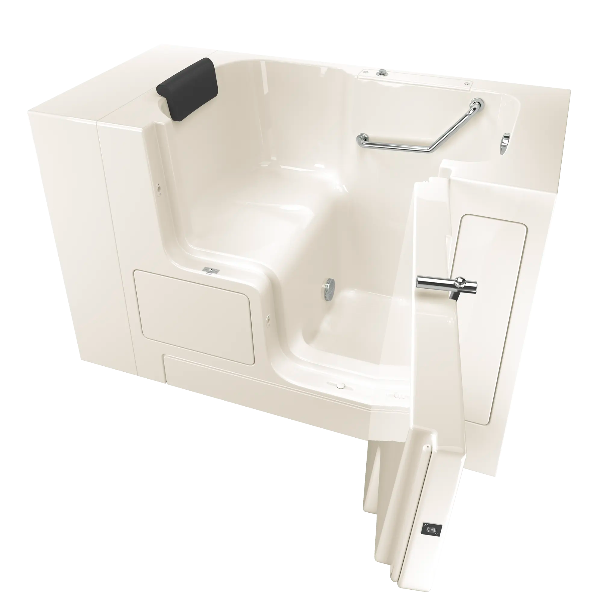 Gelcoat Premium Series 32 x 52 -Inch Walk-in Tub With Soaker System - Right-Hand Drain // LINEN // 171344_3252OD105SRL_KO_0_CDNwebp.webp