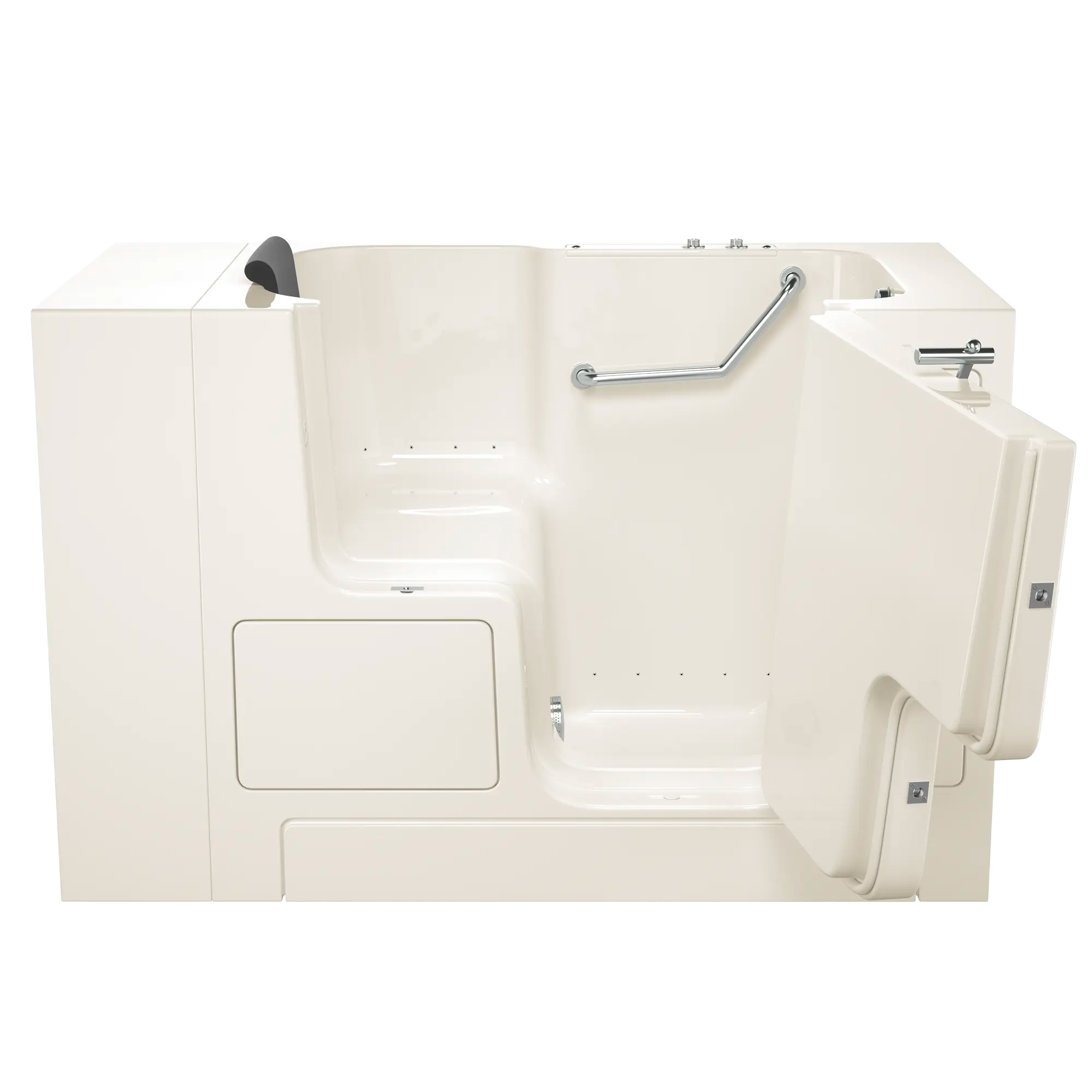 Gelcoat Premium Series 32 x 52 -Inch Walk-in Tub With Air Spa System - Right-Hand Drain // LINEN // 171354_Front_3252OD_105_ARL_0_CDNwebp.webp