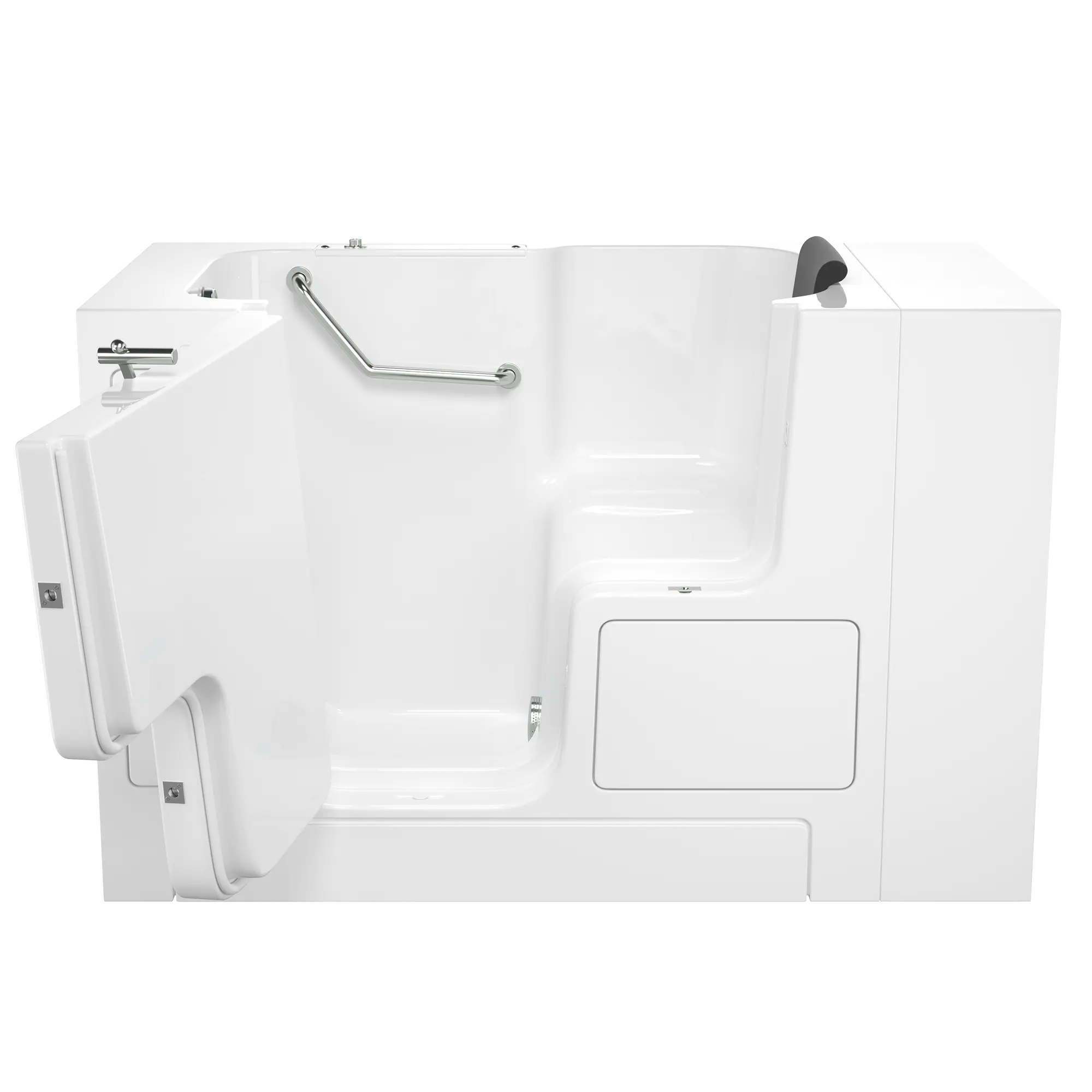 Gelcoat Premium Series 32 x 52 -Inch Walk-in Tub With Soaker System - Left-Hand Drain // WHITE // 171366_Front_3252OD_105_SLW_0_CDNwebp.webp