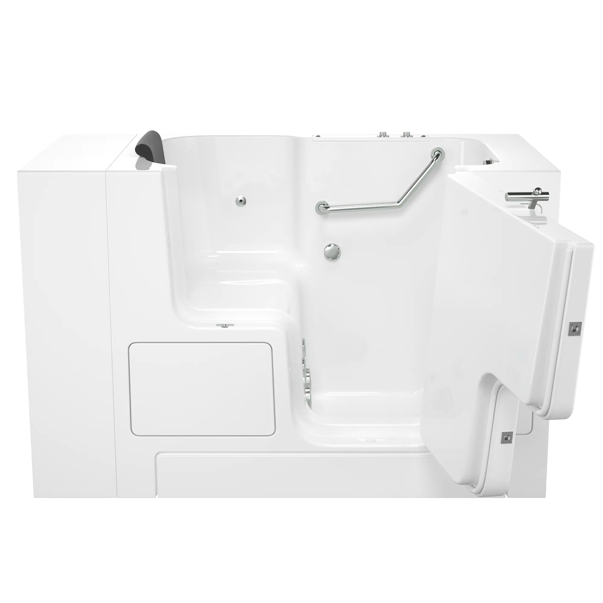 Gelcoat Premium Series 32 x 52 -Inch Walk-in Tub With Whirlpool System - Right-Hand Drain // WHITE // 171370_Front_3252OD_105_WRW_0_CDNwebp.webp