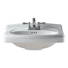 [0555108.020] Portsmouth® 8-Inch Widespread Pedestal Sink Top - White