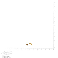 [051384-0070A] Williamsburg Handle Screws - No Finish