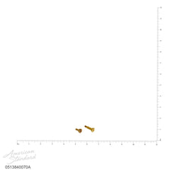 [051384-0070A] Williamsburg Handle Screws - No Finish