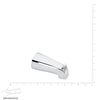 [060340-0020A] Williamsburg Diverter Spout - Polished Chrome