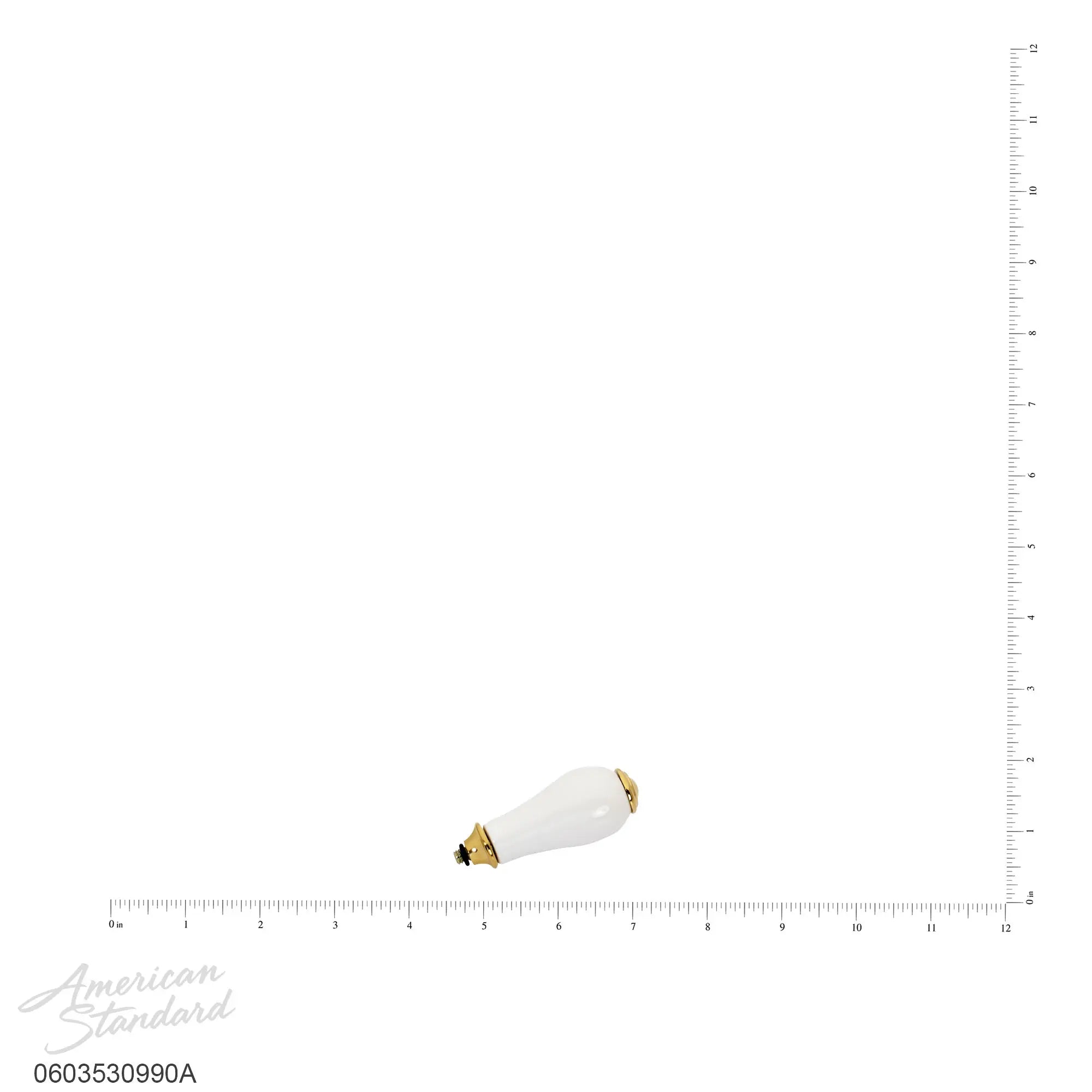 Williamsburg Porcelain Lever Handle // POLISHED BRASS // 173627_0603530990A_0_CDNwebp.webp