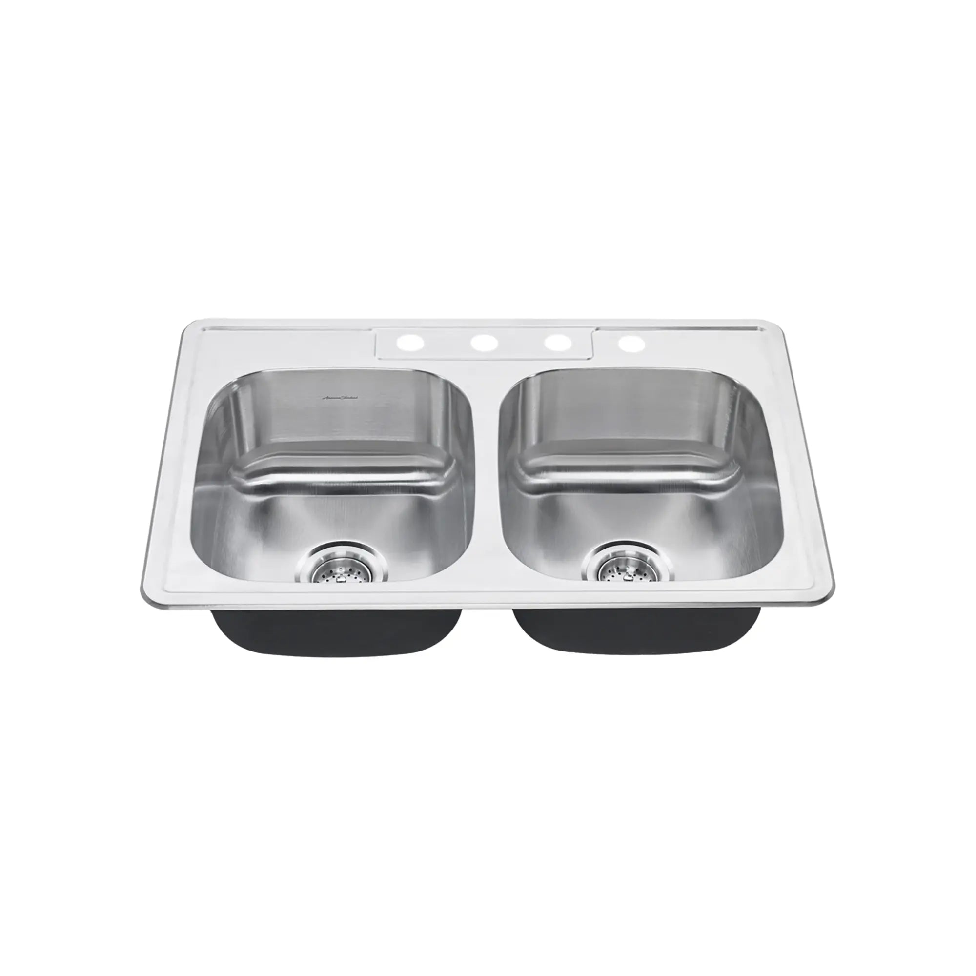 Colony® 33 x 22-Inch Stainless Steel 4-Hole Top Mount Double-Bowl ADA Kitchen Sink // STAINLESS STEEL // 173671_22DB6332284S075_0_CDNwebp.webp