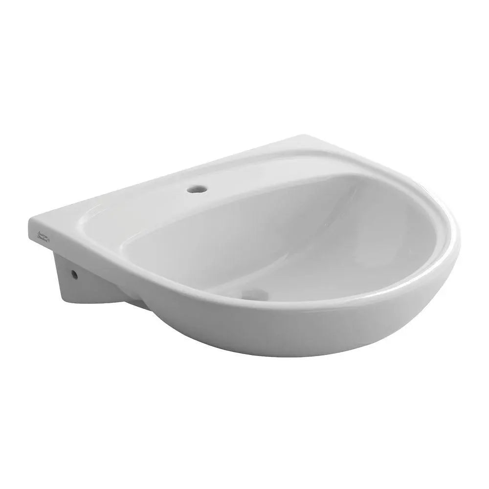 Mezzo Semi-Countertop Sink Less Overflow with Center Hole Only // WHITE // 173777_9960901020_0_CDNwebp.webp