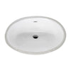 [0496300.020] Ovalyn Medium Under Counter Sink With Glazed Underside - White