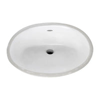 [0496300.020] Ovalyn Medium Under Counter Sink With Glazed Underside - White