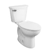 [215FA004.020] Cadet® PRO Two-Piece 1.6 gpf/6.0 Lpf Compact Chair Height Elongated Toilet Less Seat - White