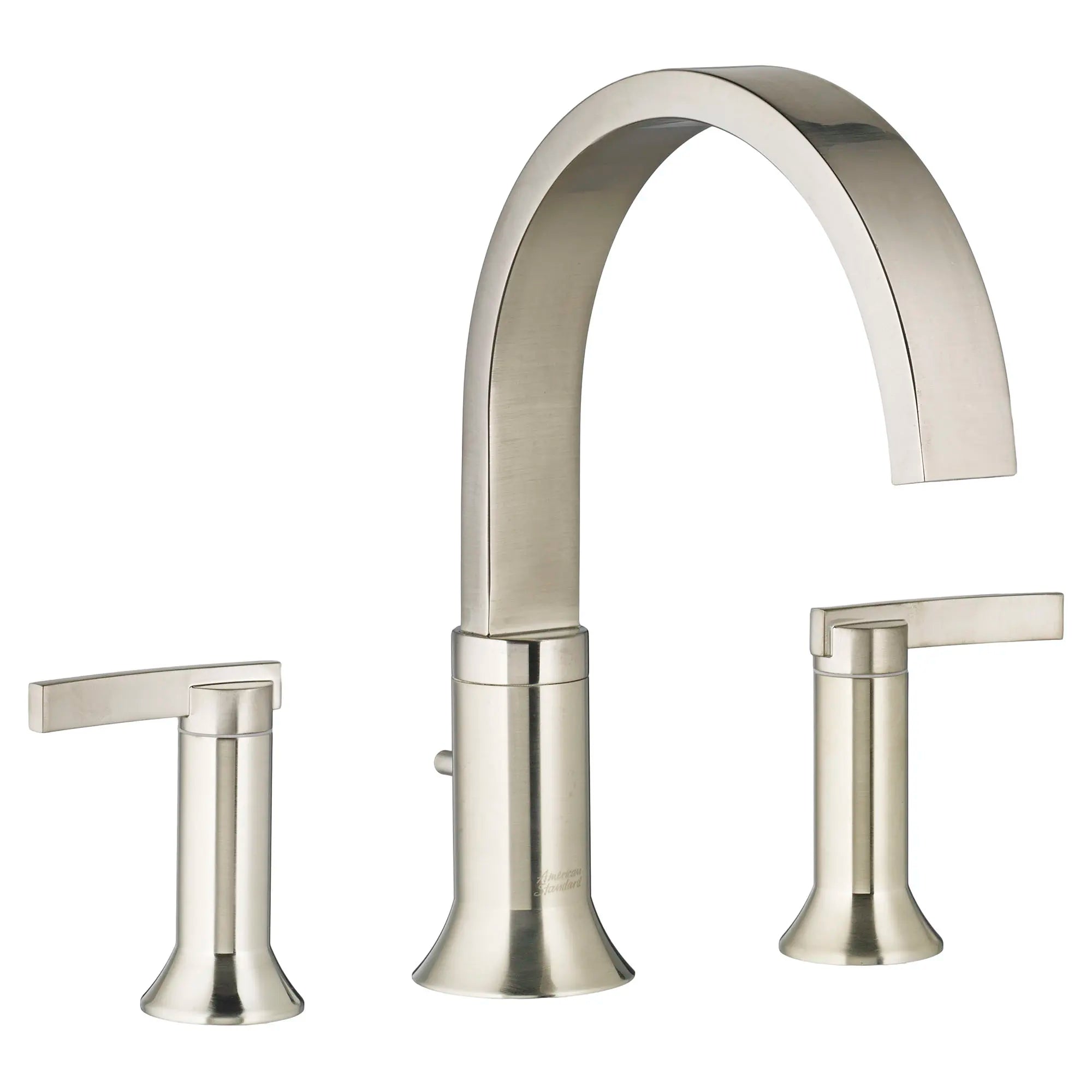 Berwick Deck-Mount Bathtub Faucet for Flash Rough-in Valve with Lever Handles // BRUSHED NICKEL // 174023_7430900295_0_CDNwebp.webp