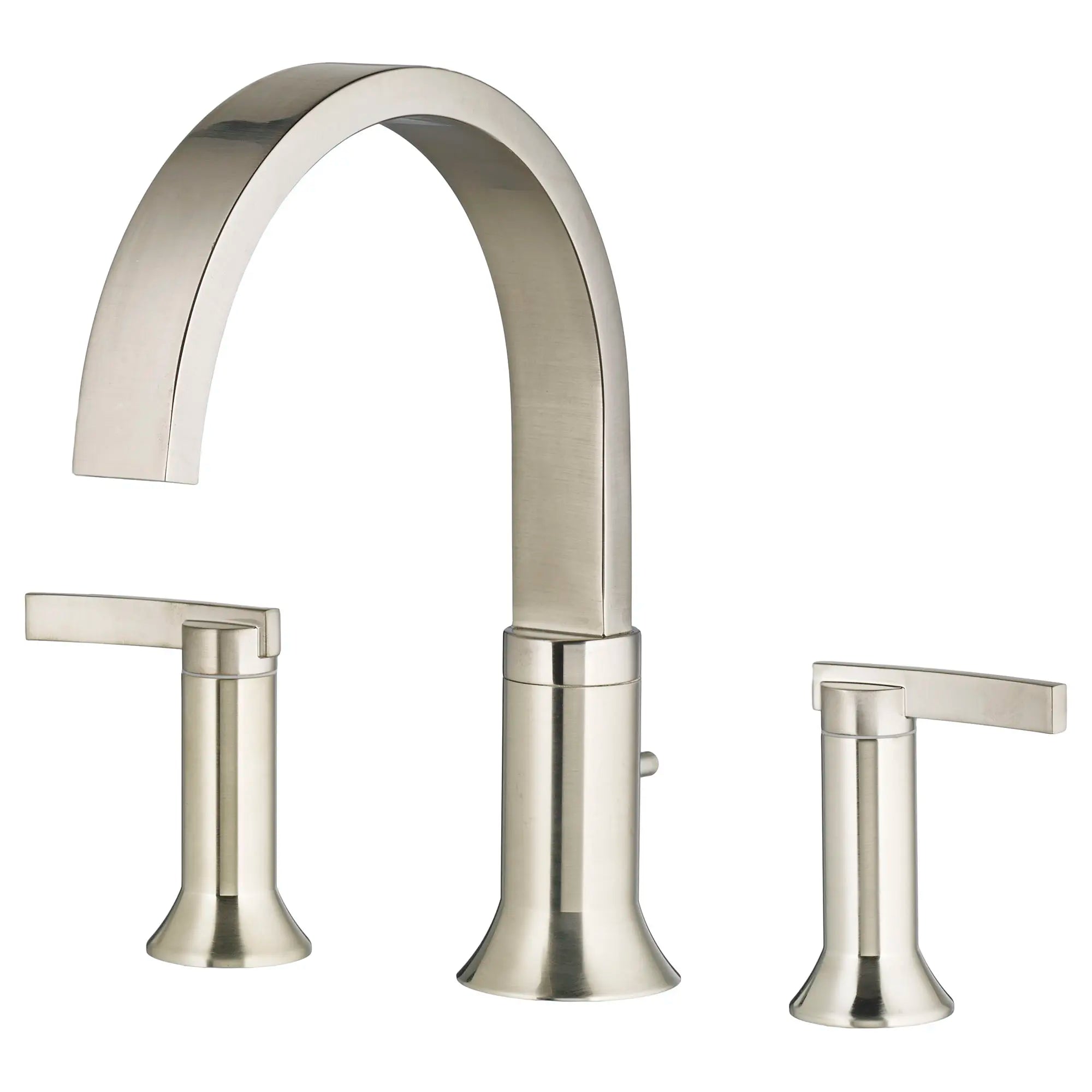 Berwick Deck-Mount Bathtub Faucet for Flash Rough-in Valve with Lever Handles // BRUSHED NICKEL // 174024_7430900295_1_0_CDNwebp.webp