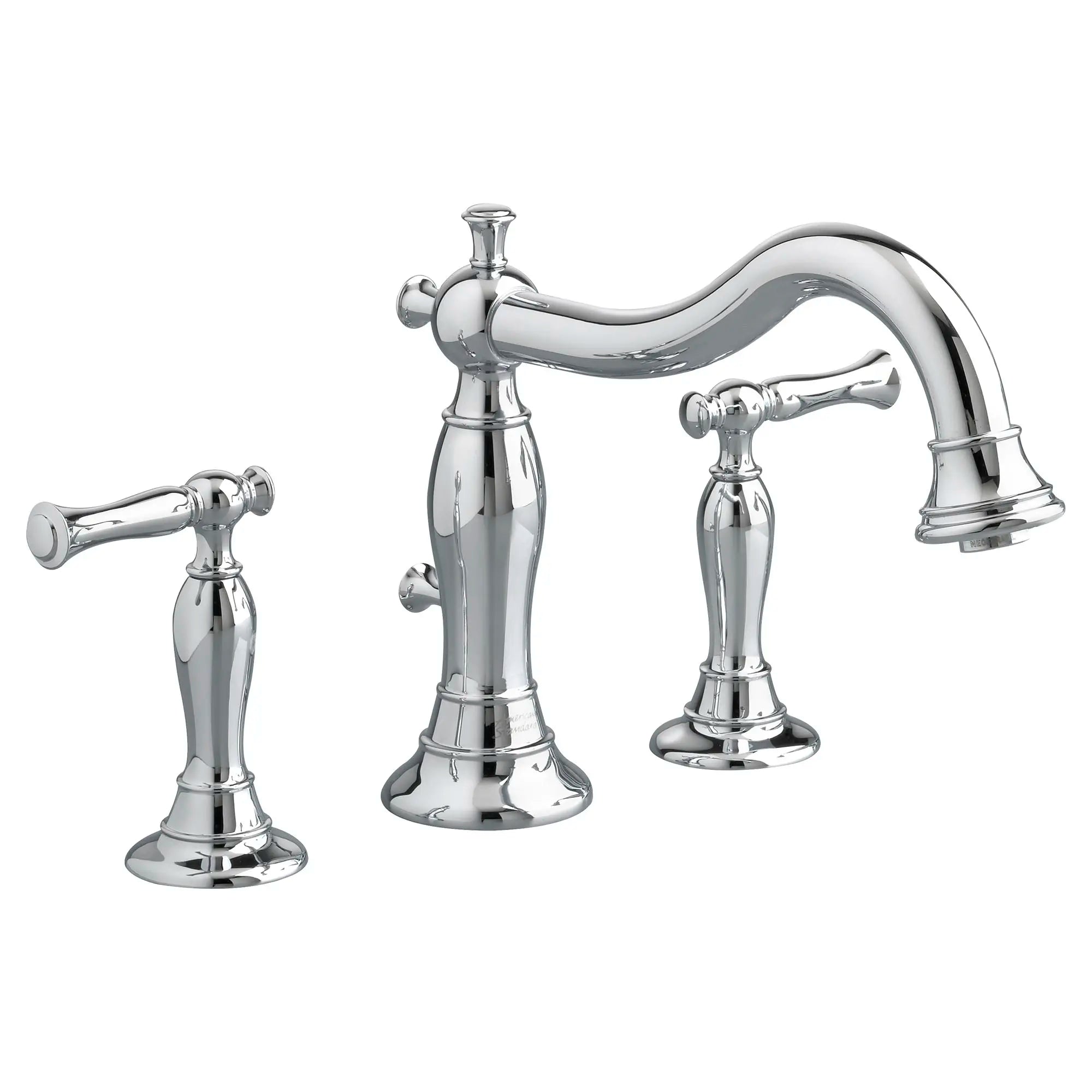 Quentin Bathtub Faucet for Flash Rough-in Valve with Lever Handles // POLISHED CHROME // 174032_7440900002_0_CDNwebp.webp