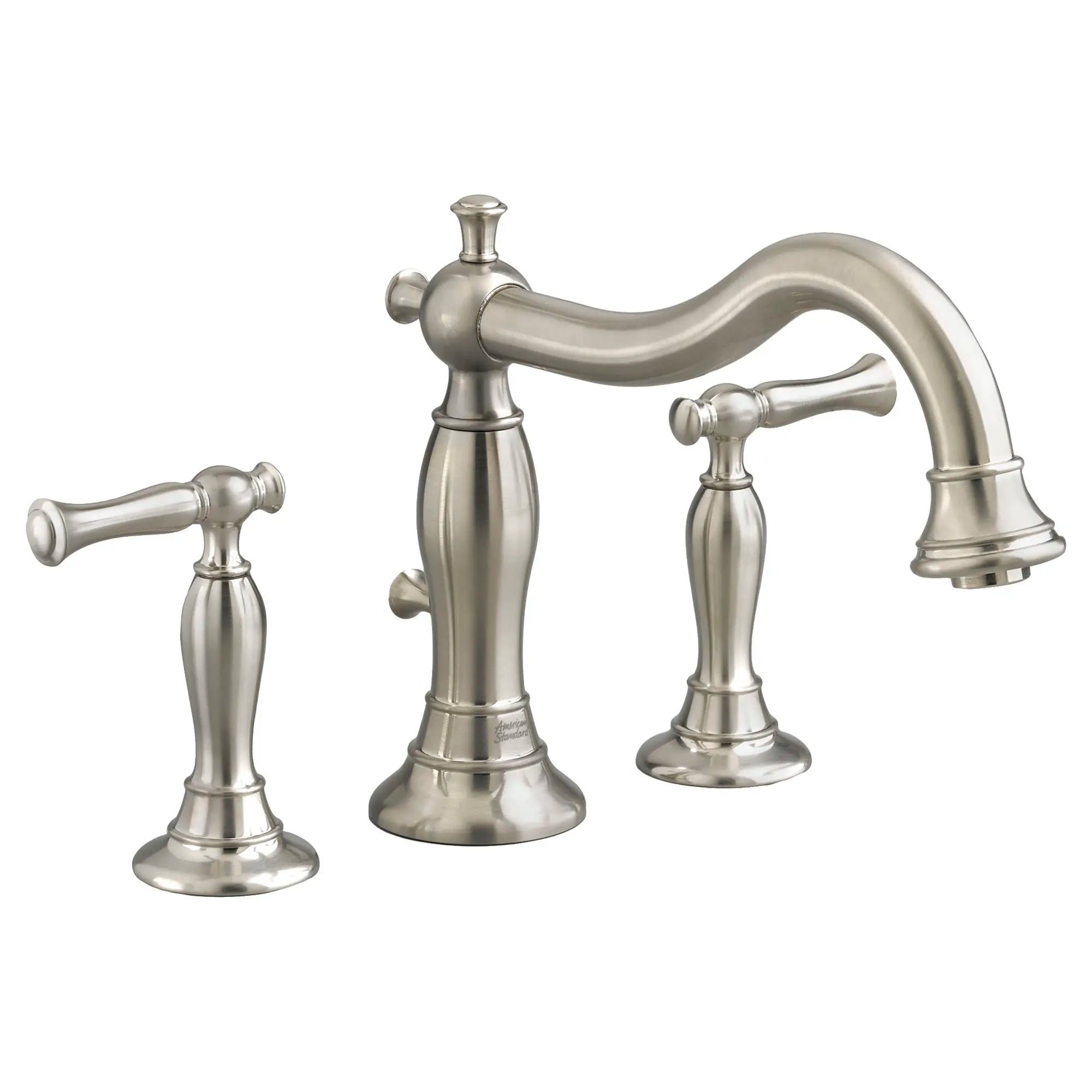 Quentin Bathtub Faucet for Flash Rough-in Valve with Lever Handles // BRUSHED NICKEL // 174033_7440900295_0_CDNwebp.webp