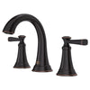 [7617807.278] Glenmere 8-Inch Widespread 2-Handle Bathroom Faucet 1.2 gpm/4.5 L/min With Lever Handles - Matte Black