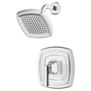 [TU612507.002] Crawford 1.8 gpm/6.8 L/min Shower Trim Kit With Water-Saving Showerhead, Double Ceramic Pressure Balance Cartridge With Lever Handle - Polished Chrome