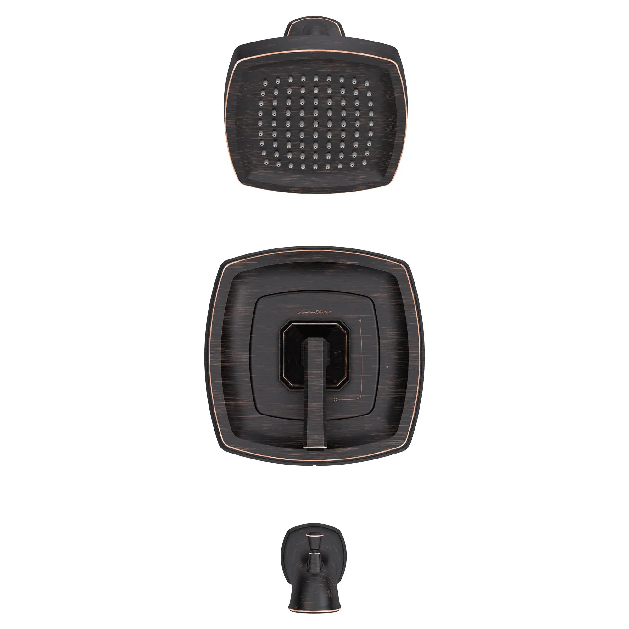 Crawford 1.8 gpm/6.8 L/min Tub and Shower Trim Kit With Water-Saving Showerhead, Double Ceramic Pressure Balance Cartridge With Lever Handle // TUB & SHOWER / LEGACY BRONZE // 174126_TU612502278_TU612508.278_1_0_CDNwebp.webp