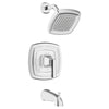 [TU612508.002] Crawford 1.8 gpm/6.8 L/min Tub and Shower Trim Kit With Water-Saving Showerhead, Double Ceramic Pressure Balance Cartridge With Lever Handle - Polished Chrome