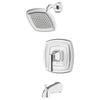 [TU612508.002] Crawford 1.8 gpm/6.8 L/min Tub and Shower Trim Kit With Water-Saving Showerhead, Double Ceramic Pressure Balance Cartridge With Lever Handle - Polished Chrome
