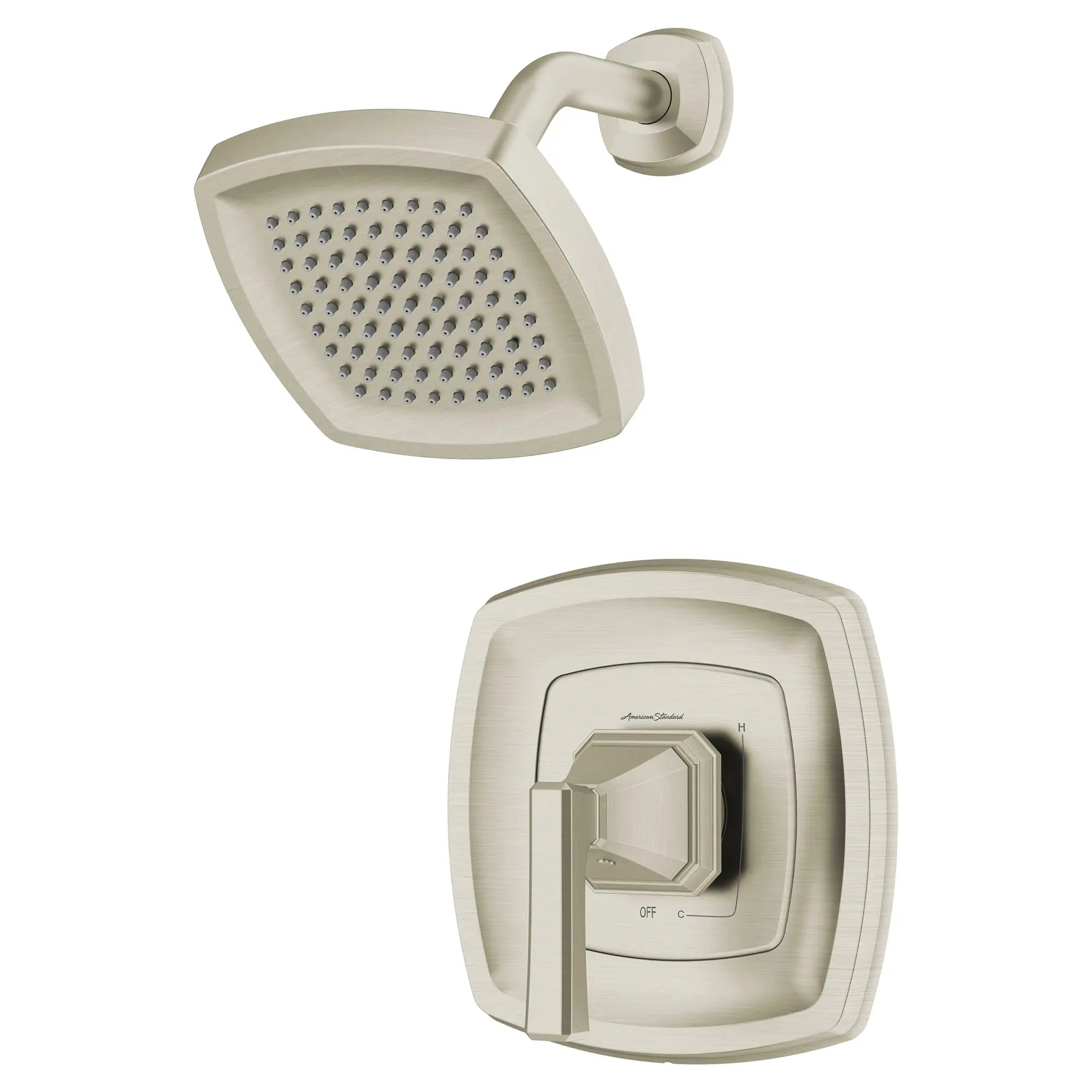 Crawford 2.5 gpm/9.5 L/min Shower Trim Kit With Showerhead, Double Ceramic Pressure Balance Cartridge With Lever Handle // BRUSHED NICKEL // 174148_TU612501295_2_0_CDNwebp.webp