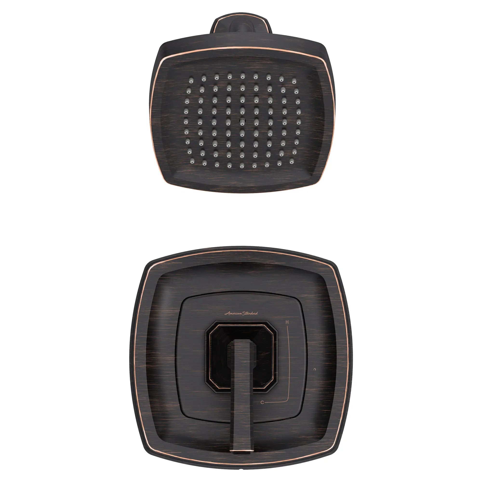 Crawford 2.5 gpm/9.5 L/min Shower Trim Kit With Showerhead, Double Ceramic Pressure Balance Cartridge With Lever Handle // LEGACY BRONZE // 174152_TU612501278_TU612507278_1_0_CDNwebp.webp