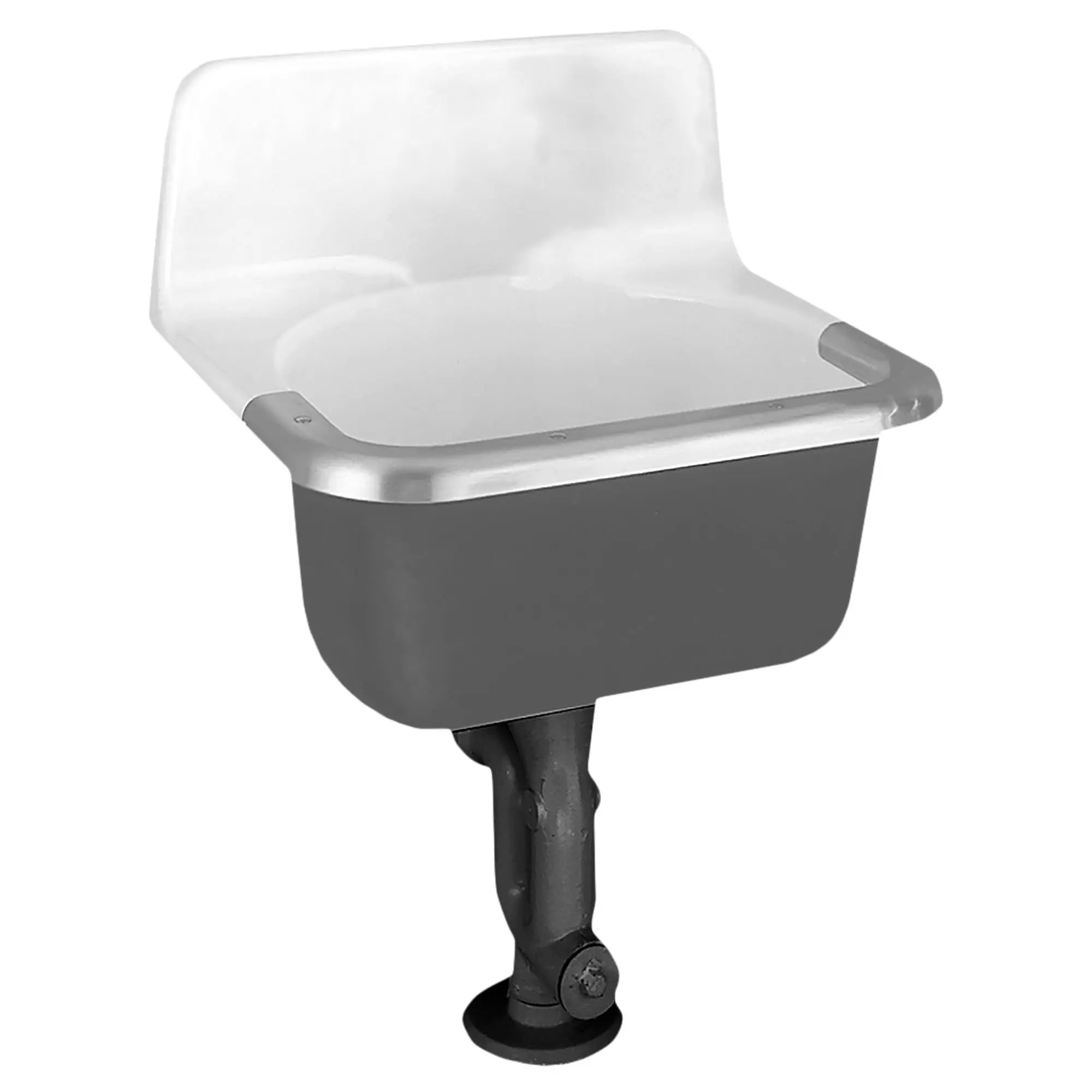 Akron® Wall-Hung Cast Iron Service Sink With Plain Back and Rim Guard // WHITE // 174158_7695000020__1__0_CDNwebp.webp
