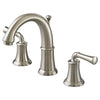 [7420801.295] Portsmouth 8-In. Widespread 2-Handle Crescent Spout Bathroom Faucet 1.2 GPM with Lever Handles - Brushed Nickel