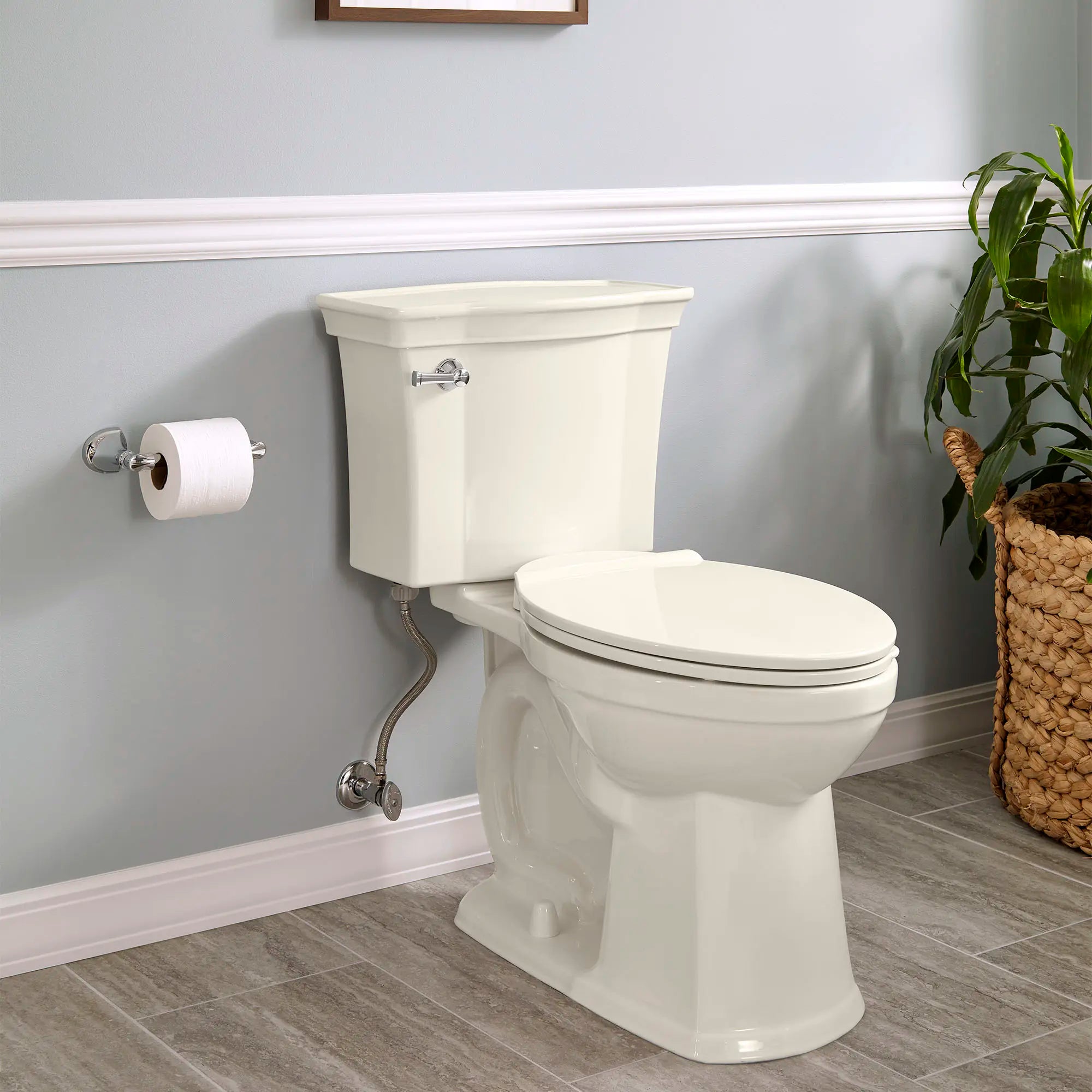 Estate® VorMax® Two-Piece 1.28 gpf/4.8 Lpf Chair Height Elongated Toilet Less Seat // LINEN // 174352_207AA104.222_1_0_CDNwebp.webp