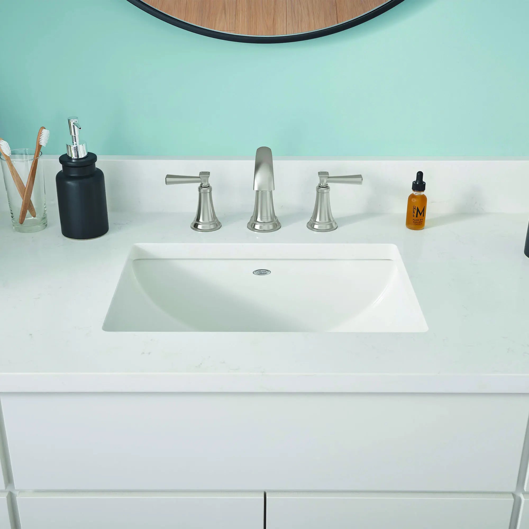 Glenmere 8-Inch Widespread 2-Handle Bathroom Faucet 1.2 gpm/4.5 L/min With Lever Handles // BRUSHED NICKEL // 174465_B-7617807.295_0614200.020_0_CDNwebp_71d84dd9-ec4c-41a5-8402-bfb5eef9fbf7.webp