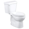 [751DA001.020] Colony 1.6 GPF/6.0 LPF Left Trip Lever Chair Height Round-Front Toilet with Seat - White