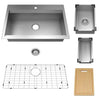 [18SB9332211WS.075] Chive® 33 x 22-Inch Stainless Steel Workstation Kitchen Sink - Stainless Steel